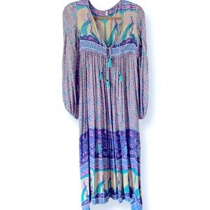 Spell midi boho dress. So soft and silky. Size xs but fits small very well.